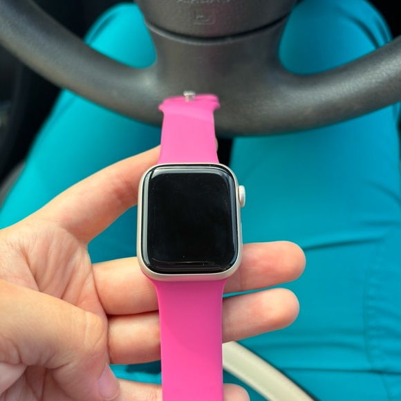 Smartwatch with Pink Band
